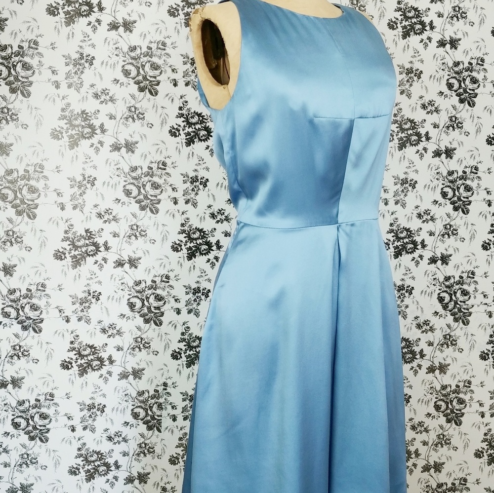 & Other Stories Rachel Antonoff blue silk dress 6